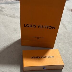 Louis Vuitton Orange Bag and Box Set